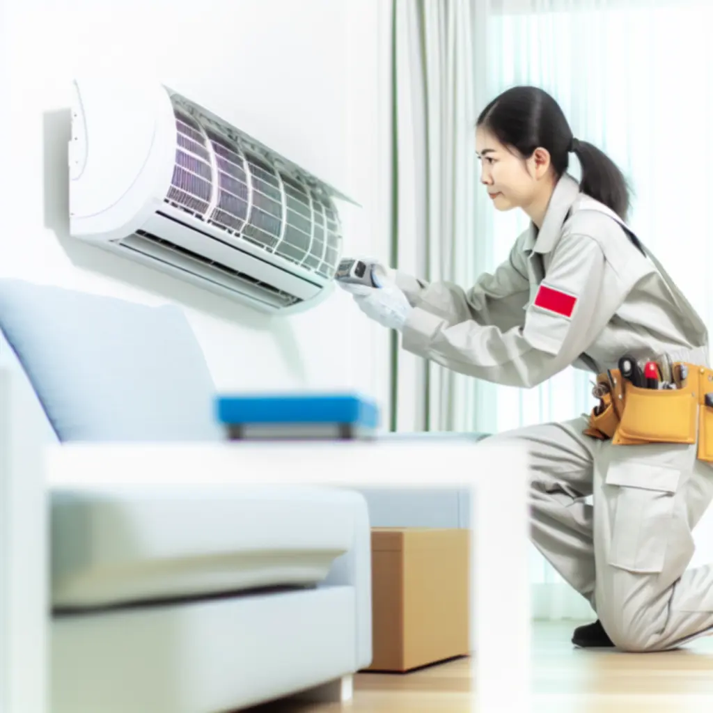 Tryhardgg Solutions Limited founder overseeing a professional HVAC installation