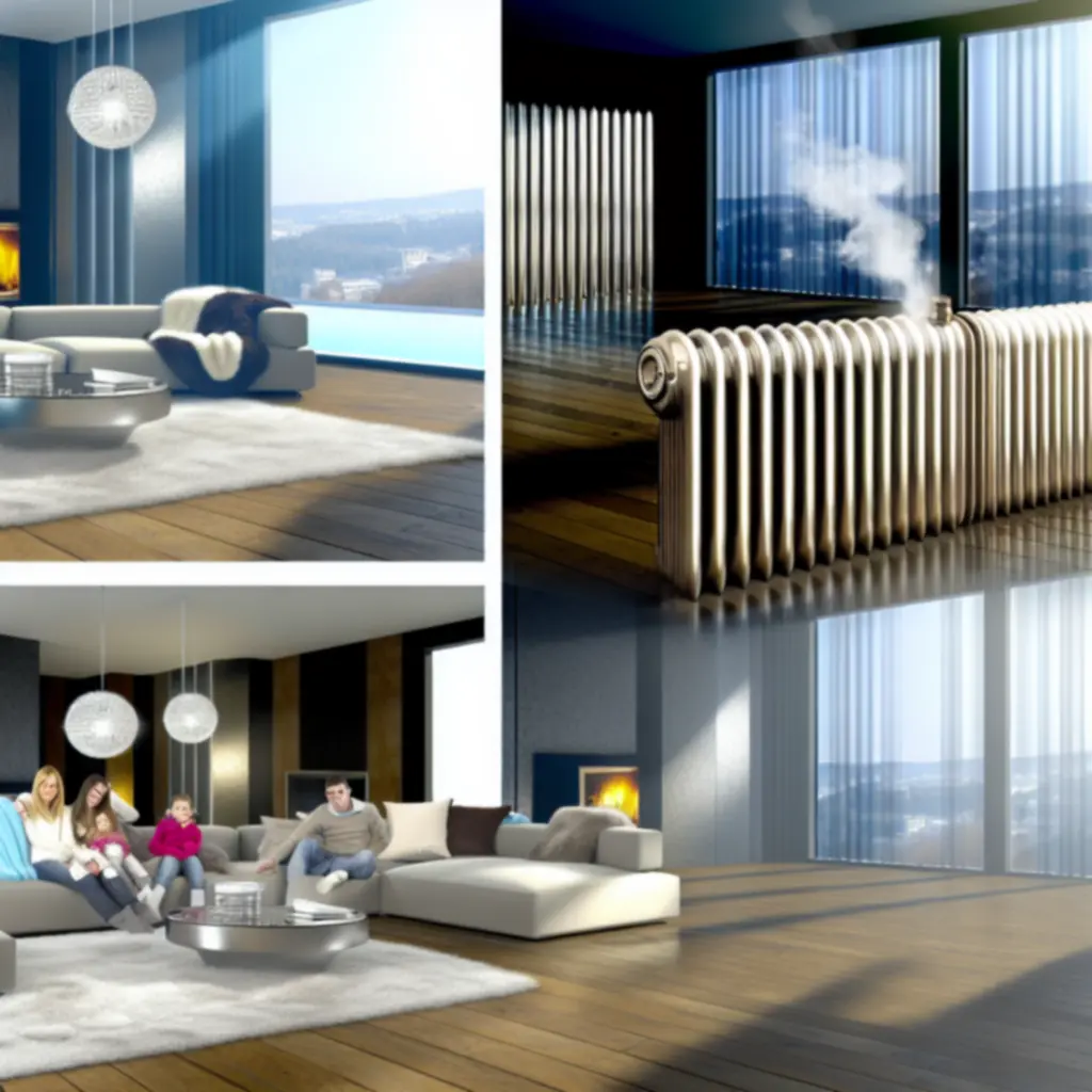 Cozy living space with efficient heating