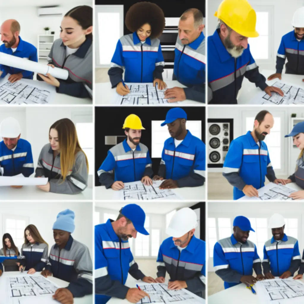 Tryhardgg Solutions Limited HVAC technicians installing and servicing climate control equipment